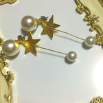 ビッグパール＊スターピアス