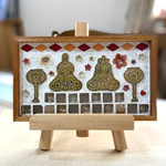 陶芸ハンドメイド🎎お雛様タイルのお飾りトレイ...♪*ﾟ