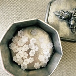 【5コセット】vintage lucite west germany flower ghost poppy12㍉　