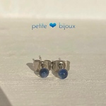 サファイア 【アフリカ産】 3mm カボション サージカルステンレス製 ピアス
