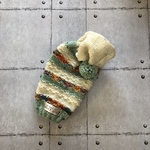 胸まわり38〜46cm/葉っぱツイードのDOGセーター