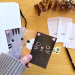 カードセット　グラシン封筒つき3匹ねこ