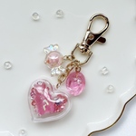 グミベア入りハートカプセルキーホルダー🎀ピンク