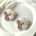 桜🌸のビーズ刺繍ブローチ
