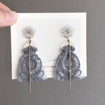 【ピアス】［耳のドレス］くすみブルー