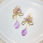 🌸「結」ピアス💜