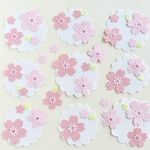 クラフトパンチの桜の花🌸カード付き〜サクラ　色紙　寄せ書き　卒園卒業アルバム　入園入学