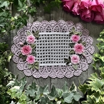 薔薇の淡い夢（薄紫)   35 X 25 cm
