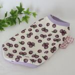 【受注】ブルーベリー柄タンクトップ　犬服オーダー製作（SSS～LLL）　パステル　さわやか