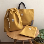 入園入学3点セット【マスタード帆布】
