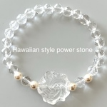 オール水晶　『 Crystal flower 』パワーストーンブレスレット