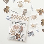 paper フレークシール　くま