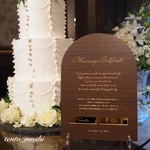 ペンを使わない結婚証明書　木製　ゴールドプレート