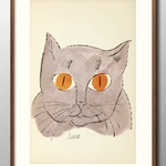 12961■ポスター　絵画　A3サイズ　『猫　ネコ　CAT　キャット』　アート　イラスト　デザイン　上級マット紙採用　北欧