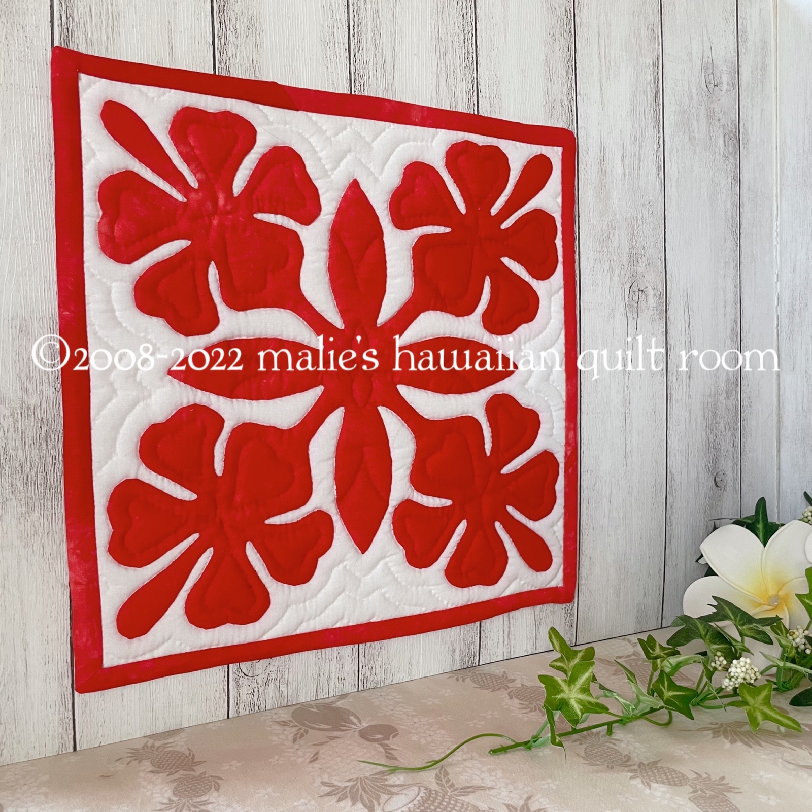 キット】ハワイアンキルト 30アロアロ - malie's hawaiian quilt room