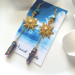 太陽チャーム×クリスタルピアス/Deep   Blue