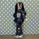 momokodoll サイズ　ギャラクシーの着物セット