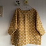 タンバリン風綿麻刺繍のドルマンスリーブプルオーバー