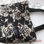 トートバック　ペーパーローズ　薔薇　再販　Ｌ