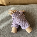 シルクコットンの指なし手袋