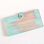革の手染め財布　「Sunset No.31（二つ折りの長財布）」