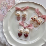 うさぎのハート  ピアスorイヤリング