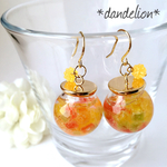 再24* 選べる5色☆〈シュガーポット〉ガラスドームピアス/イヤリング