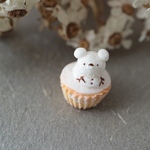 カップケーキのくまさん（雪だるま）