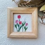 季節の刺繍フレーム　チューリップ