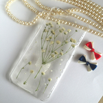 再再販！受注生産！押し花  カスミソウの花束  iPhoneケース