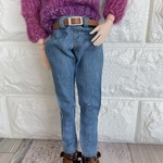 1/6ドール用  ダメージデニムパンツ