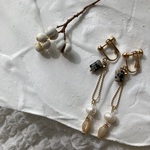 beige shell＊pearl/dalmatian