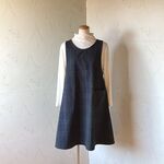 ブラックウオッチ　ふんわりすっきり・フレアーエプロンドレス　95