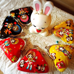 再販×3＊レトロ文化人形ミニがま口