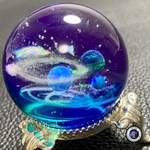 IORIの宇宙玉レジン・メガ玉　レジンオブジェ