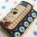 レトロ＊グラグラ風♡ラブリーな小財布  Sファスナー