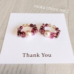 コットンパールとファルファーレのBerryイヤーカフ♡