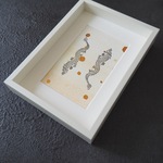 双龍の活版画〜龍と宇宙の星々〜🐉１点もの（額入り）龍とご縁を深めたい方へ