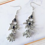 シルバー×ブラック  鈴型じゃらじゃらピアス✳イヤリング