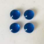 Clear Blue 15mm Cabochons