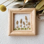 季節の刺繍フレーム　つくし　土筆