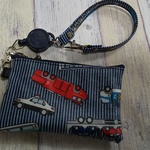 yyyk05様オーダー品⭐️リールキー付きパスポーチ 電車 緑