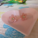 桜の一粒ピアス(一個売り)
