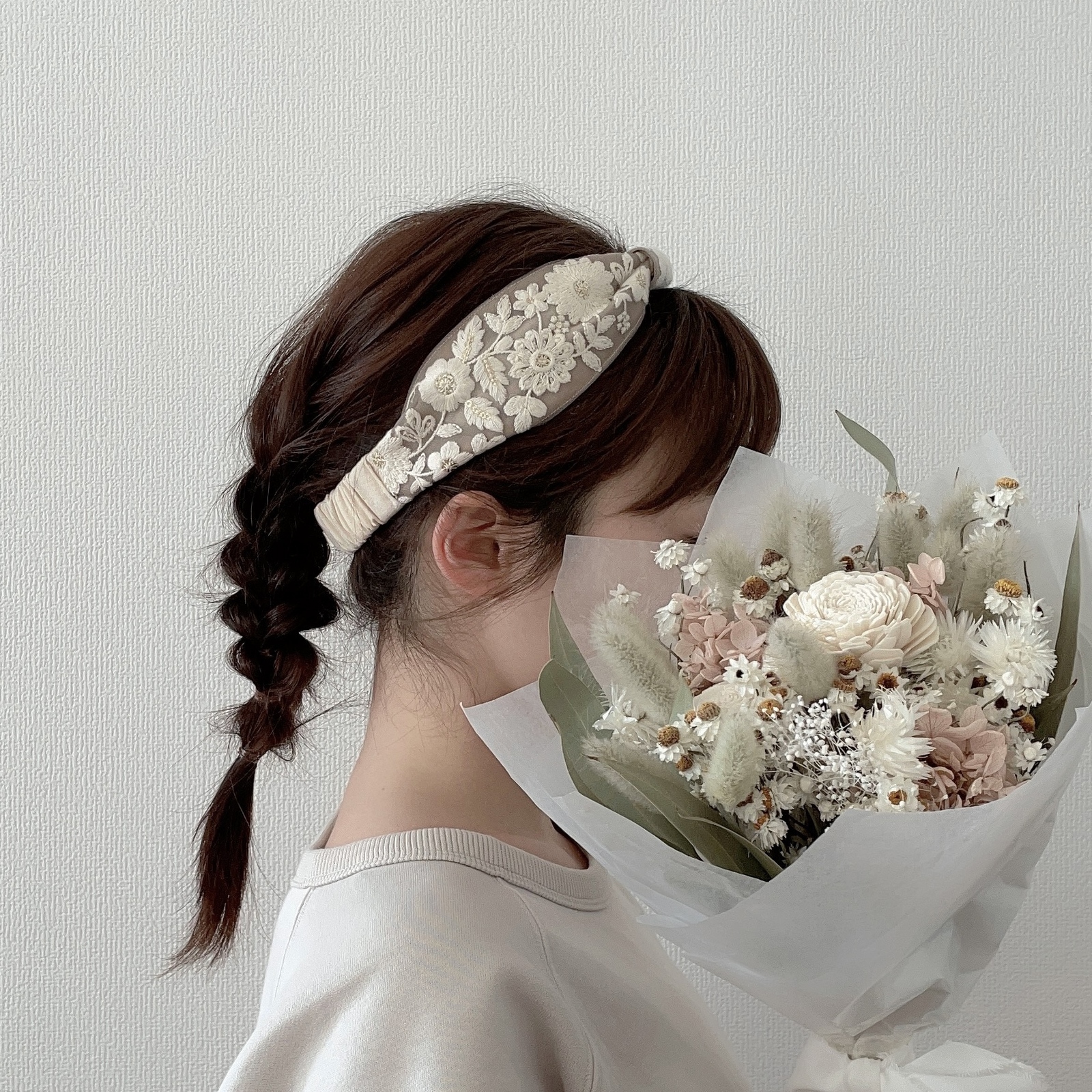 ☆専用　ミナペルホネン　リボンヘアゴム SALE ミナペルホネン リボン ヘアゴム ハンドメイド タンバリン