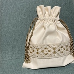 インド刺繍リボン　巾着