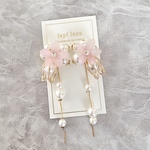 パール×フラワー つぼみ パールチェーン《ピアス/イヤリング》