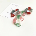 muu / ring & earcuff   - new color - ⌘ クリアリング 透明 リング 指輪 イヤーカフ  2way イヤカフ