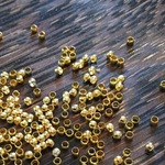 最後の1セットあると便利♪ 1.5mm つぶし玉 ゴールド