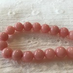 再販★送料無料★【天然石 サクラジェード 8mm 丸ビーズ】8粒