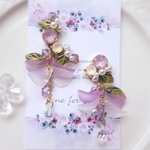 藤の花のイヤーカフセット